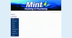 Desktop Screenshot of mintheatingandplumbing.co.uk