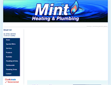 Tablet Screenshot of mintheatingandplumbing.co.uk